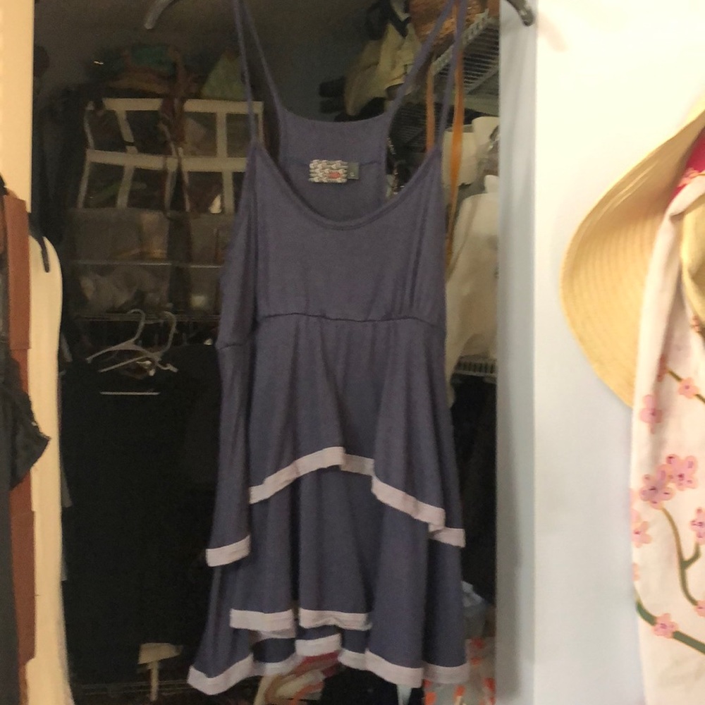 mCm Top layered with grey hem never been worn